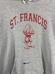 Vintage Nike St. Francis Pocket Swoosh Grey Hoodie