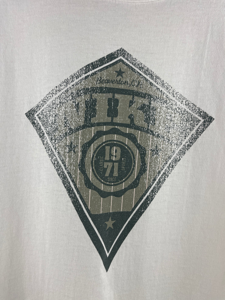 Vintage 90s Nike Baseball Diamond White Tee