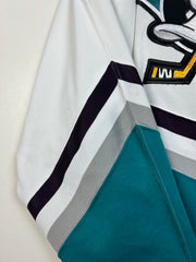 Vintage 90's NHL CCM Anaheim Mighty Ducks White Hockey Jersey