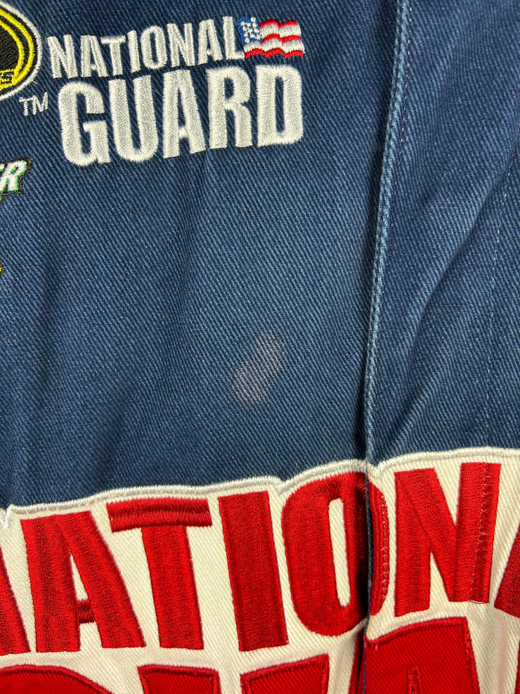 Vintage Nascar Jeff Hamilton Jr Nation National Guard Navy Racing Jacket
