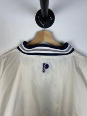 Vintage 90's Pro Player New York Yankees Half Zip White Windbreaker