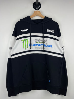 Vintage Monster Energy Supercross Championship Black & White Hoodie