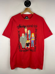 Stussy 2011 MTV Beavis And Butt Head Red Tee