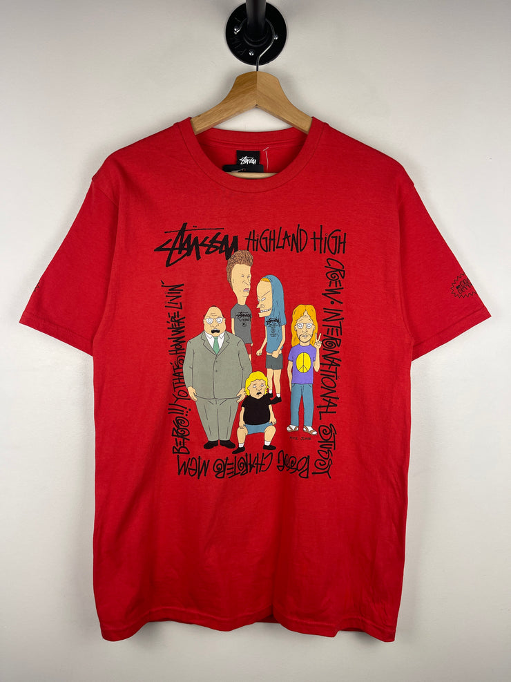 Stussy 2011 MTV Beavis And Butt Head Red Tee