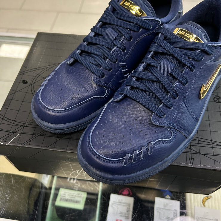 Jordan 1 Low Method Of Make Midnight Navy Metallic Gold