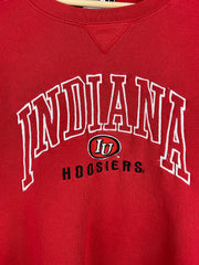 Vintage 90s Puma Indiana Hoosiers Embroidered Red Crewneck