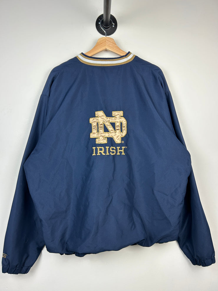 Vintage Notre Dame Irish Navy Pullover Windbreaker