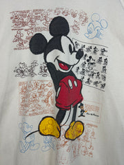 Vintage 90's The Art Of Mickey Mouse Cream Tee