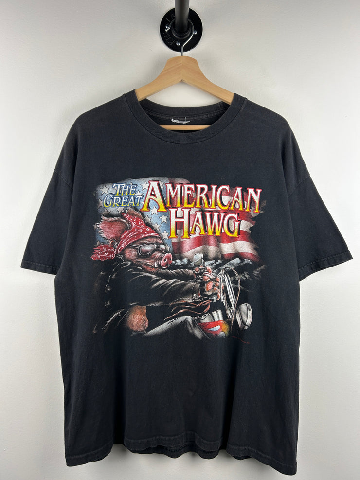 Vintage Bike Week The Great American Hawg Black Tee