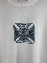 Vintage West Coast Choppers Chrome Logo White Tee