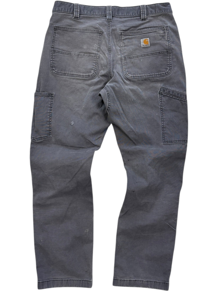 Vintage Carhartt Relaxed Fit Double Knee Grey Work Pants