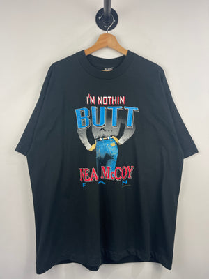 Vintage 90s Neal McCoy Im Nothin Butt A Fan Tour Wrangler Black Tee