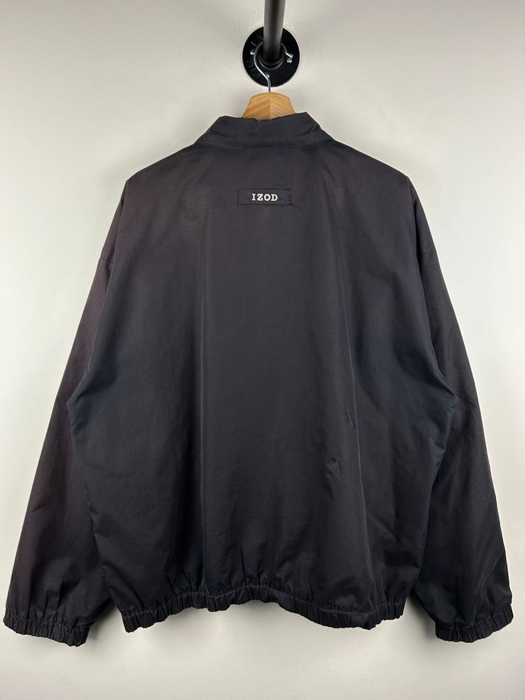 Vintage 90s Izod Golf Black Harrington Jacket