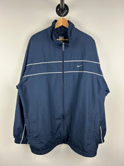 Vintage Nike Mini Swoosh Navy & White Windbreaker