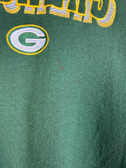 Vintage 90's Logo 7 Green Bay Packers Green Crewneck