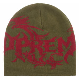 Supreme FW26 Dragon Olive Beanie