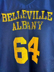 Vintage Y2K Belleville Albany Navy Football Jersey