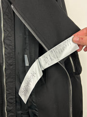 Dior X Sacai FW21 Black Hybrid Zip Up Bomber Jacket