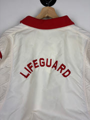 Vintage 80s Bingemans Kitchener Lifeguard White & Red Jacket