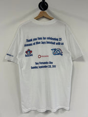 Vintage 2001 Toronto Blue Jays Anniversary White Tee