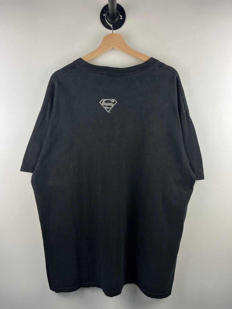 Vintage Superman Camo Logo Black Tee