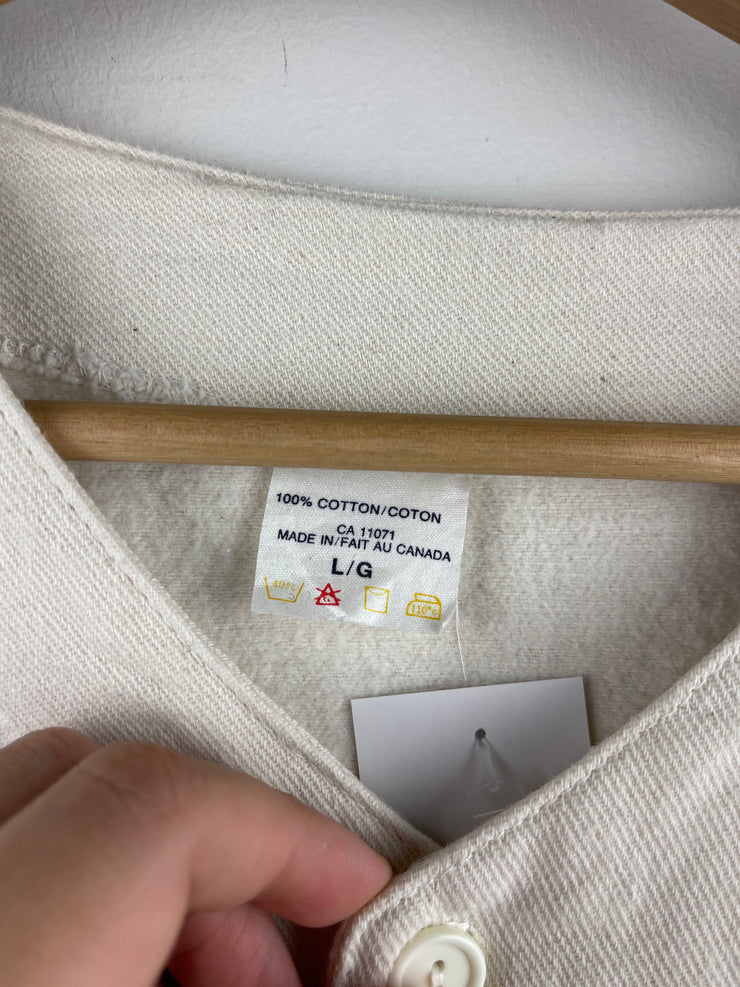 Vintage 90s Molson EX Beer Says It All Cream Baseball Jersey