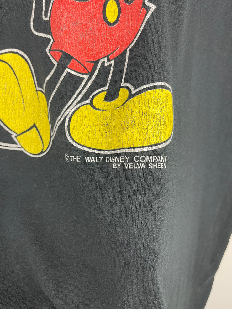 Vintage 80s Disney Mickey Mouse Florida Black Tee
