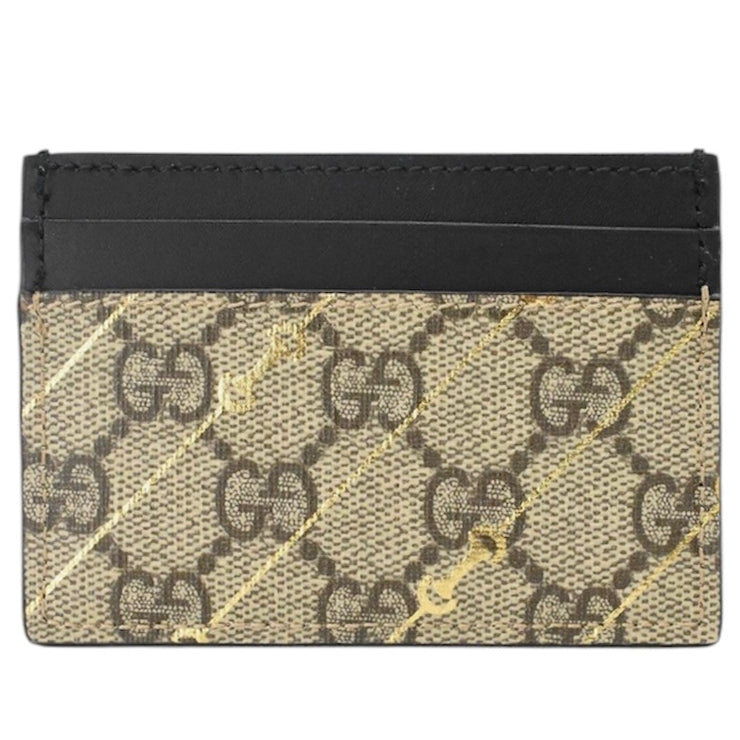 Gucci GG Monogram Canvas Beige Card Holder