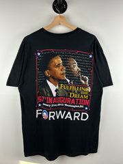 Vintage Barack Obama Martin Luther King President Black Tee