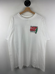 Vintage 90s Big Johnson Army Drop Em Soldier White Tee