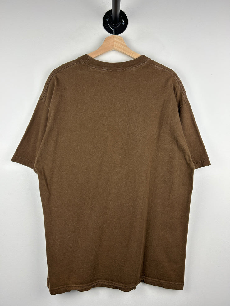 Vintage 2004 The Three Stooges Certified Nuts Brown Tee