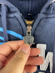 Vintage Y2K Rocawear Embroidered Navy Zip Up Hoodie