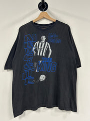 Vintage 90's Kevin Keegan Football Black Rap Tee