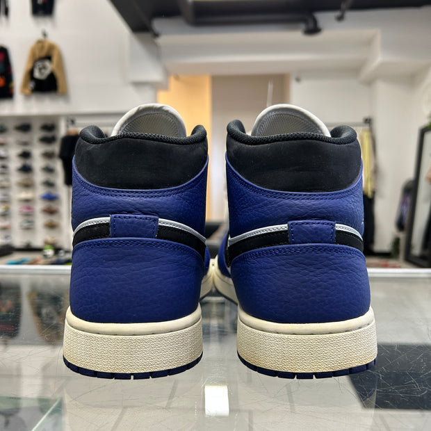 Jordan 1 Mid Deep Royal Blue Black