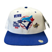 Vintage 1993 Blue Jays World Champions White Snapback Hat