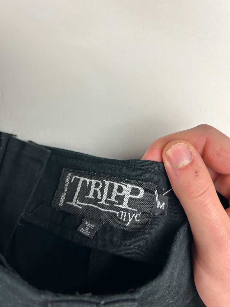 Vintage Tripp NYC Black & White Spider Web Gingham Women’s Skirt