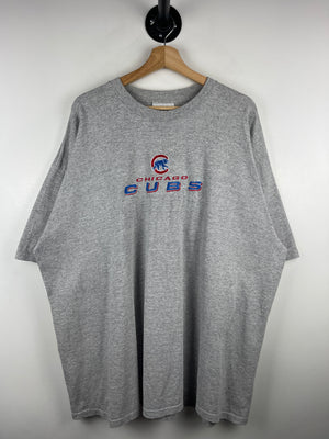 Vintage 90s MLB CSA Chicago Cubs Embroidered Grey Tee