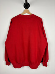 Vintage Ohio State Buckeyes Collegiate Red & Black Colour Block Crewneck