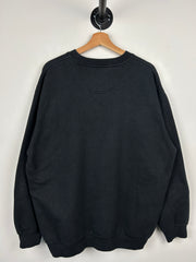 Vintage NFL Pittsburgh Steelers Embroidered Black Crewneck