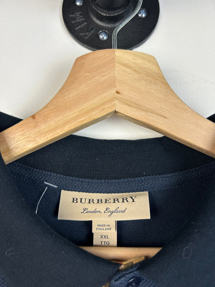 Burberry Navy Polo Long Sleeve