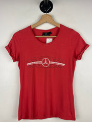 Vintage Mercedes Benz Red Rhinestone Grill Women’s Tee