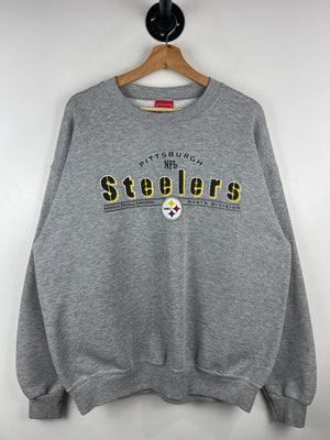 Vintage NFL Pittsburgh Steelers Grey Crewneck
