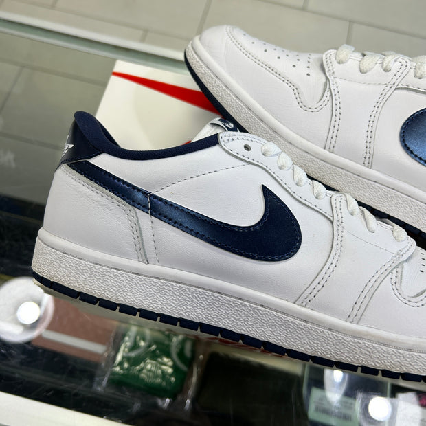 Jordan 1 Low Metallic Navy 85&
