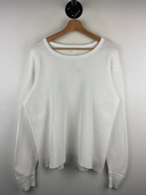 Vintage 90s White Thermal Long Sleeve