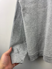 Vintage 90s Tommy Hilfiger Flag Embroidered Grey Crewneck