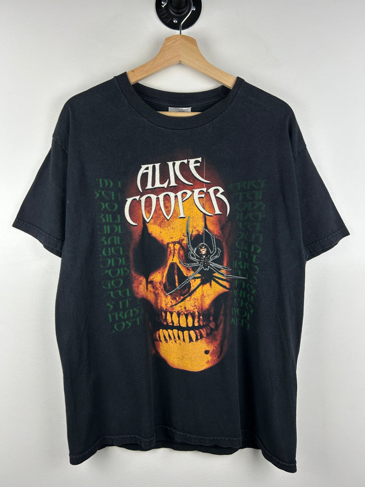 Vintage 2003 Alice Cooper Bare Bones Tour Black Tee