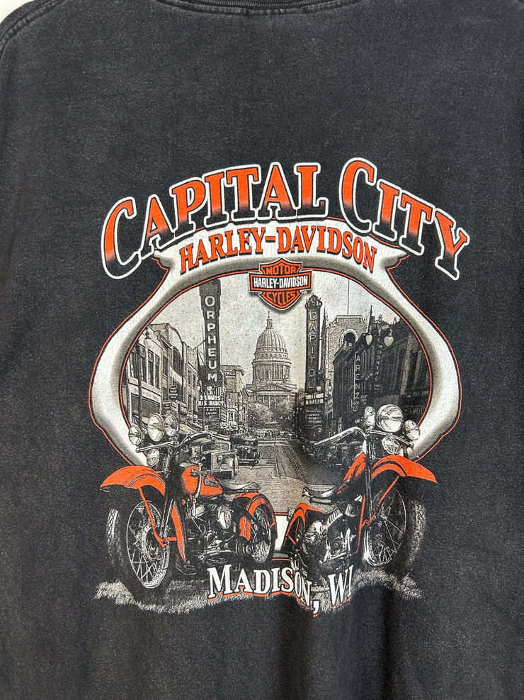 Vintage Harley Davidson Madison Black Tee