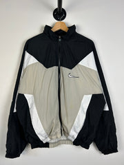 Vintage 90's Nike Swoosh Black & Grey Windbreaker