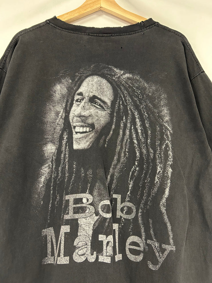 Vintage Zion Bob Marley Faded Black Tee