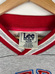 Vintage 90s NBA Lee Sport Philadelphia 76ers Embroidered Grey Crewneck